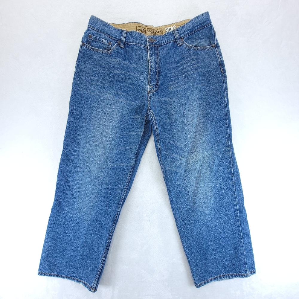 Plugg Men’s 38x30 (Actual 36x27) Blue Jeans Pants